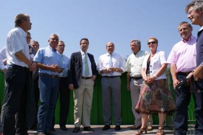 Heilbronner CDU-Fraktion besichtigt das BUGA-Gelnde gemeinsam mit OB Himmelsbach und Peter Hauk, Vorsitzender der CDU-Landtagsfraktion, am 24. Juli 2012