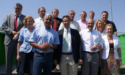 Heilbronner CDU-Fraktion besichtigt das BUGA-Gelnde gemeinsam mit OB Himmelsbach und Peter Hauk, Vorsitzender der CDU-Landtagsfraktion, am 24. Juli 2012