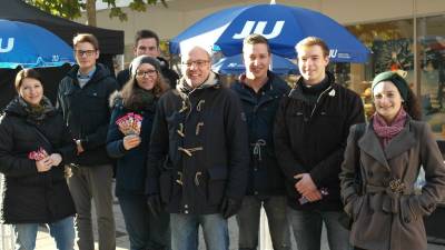 Jennifer Horvath, Felix Schurr, Victoria Flak, Lukas Bugnoli, Alexander Throm MdL, Simon Geisler, Philipp Kaczmarek, Atia Khan